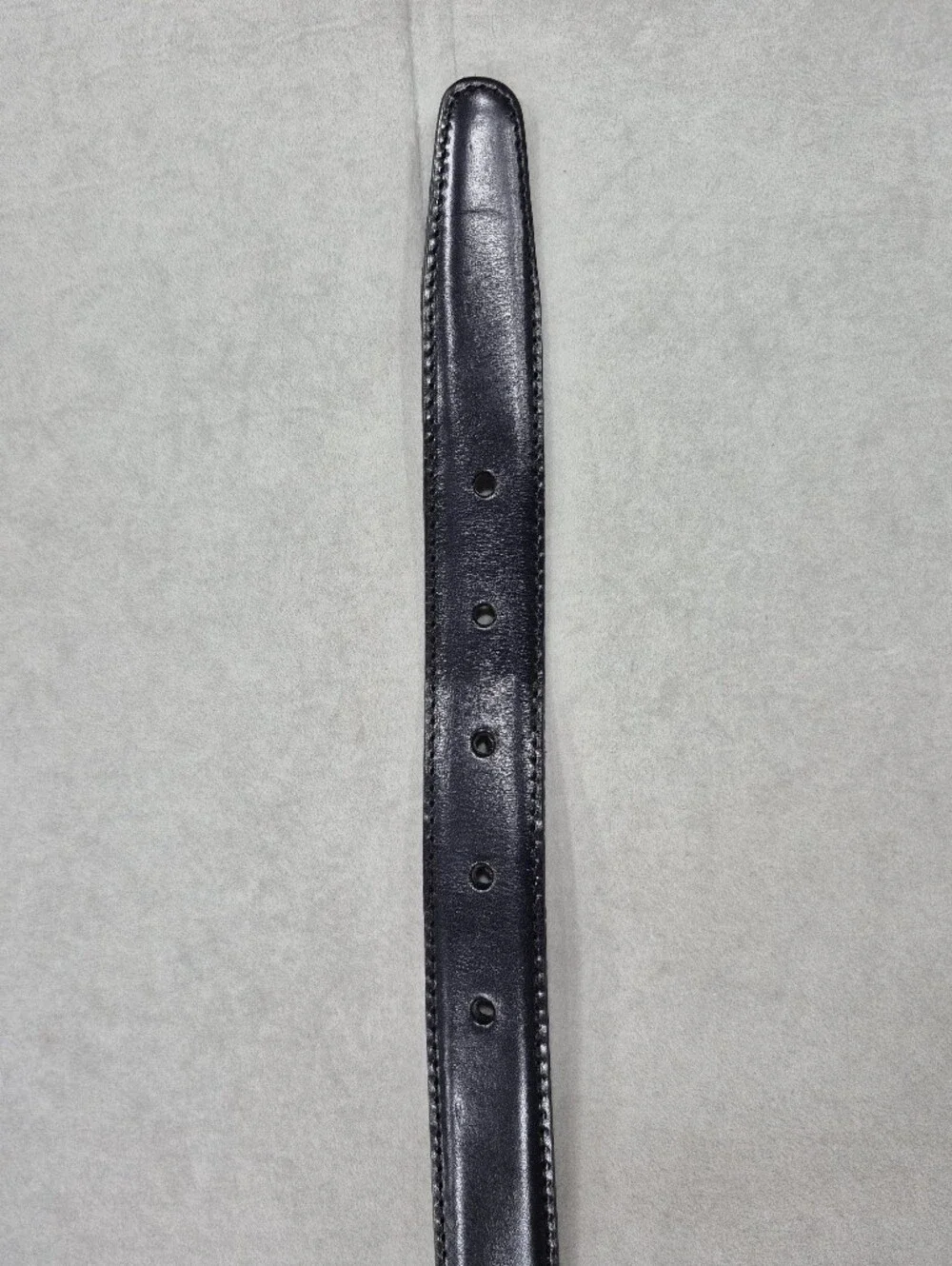 Vtg 90s Brighton belt women's small black leather antiqued gold chunky buckle